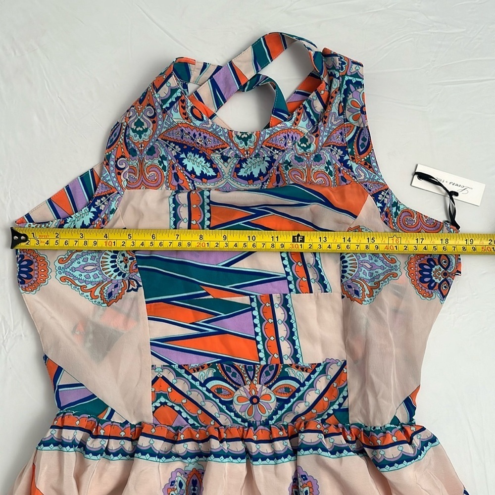 Lovers and Friends Kitty Cat Blush Scarf multicolor maxi dress - Picture 11 of 14